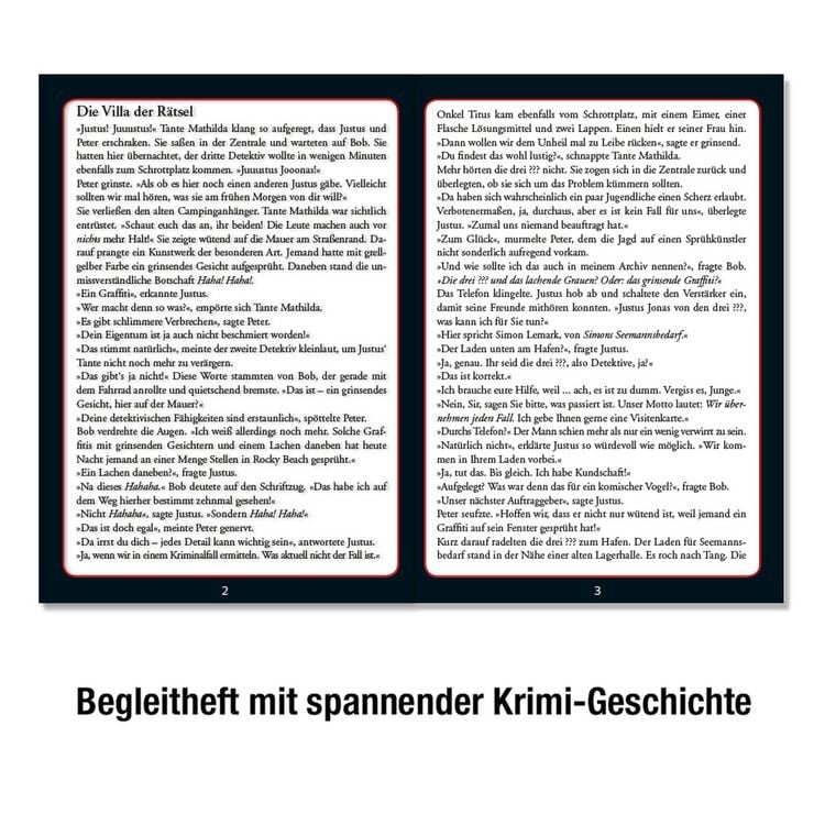 Produktbild: Krimipuzzle Die drei ??? Die Villa der R&auml;tsel