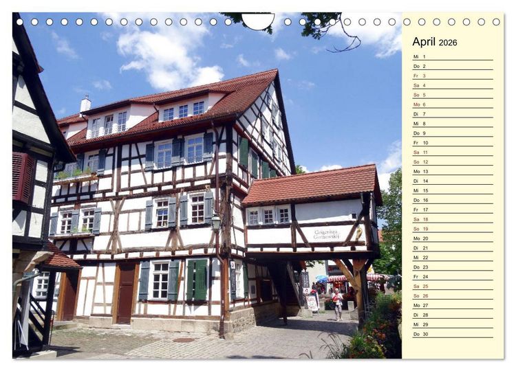 Produktbild: T&uuml;bingen erleben (Wandkalender 2026 DIN A4 quer), CALVENDO Monatskalender