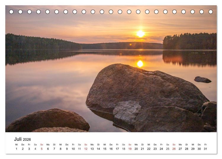 Produktbild: Schwedischer Sommer in V&auml;rmland (Tischkalender 2026 DIN A5 quer), CALVENDO Monatskalender
