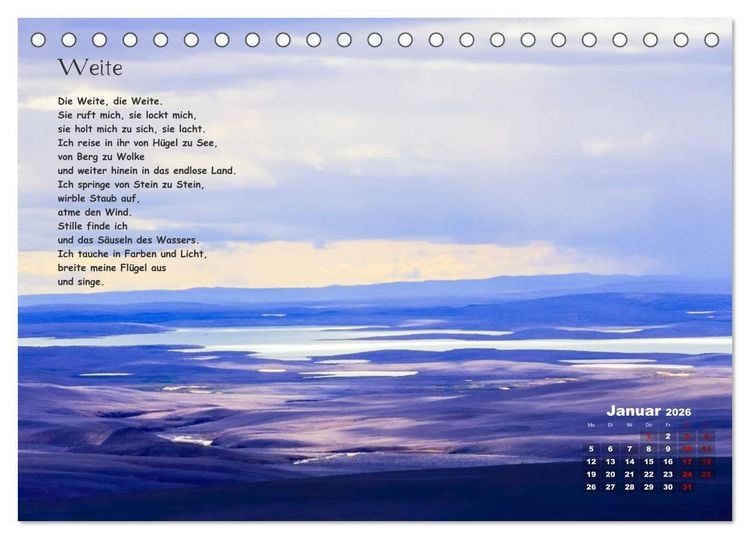 Produktbild: Lichtblicke f&uuml;r Auge und Seele - Der Kalender (Tischkalender 2026 DIN A5 quer), CALVENDO Monatskalender