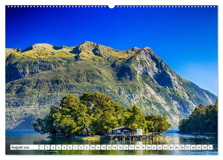 Produktbild: Neuseeland - Die sch&ouml;nsten Orte am anderen Ende der Welt (Wandkalender 2026 DIN A2 quer), CALVENDO Monatskalender
