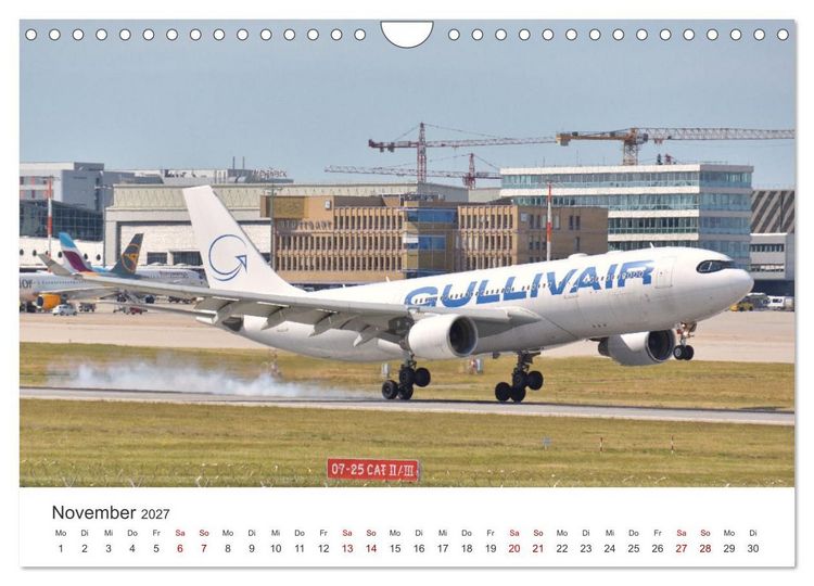 Produktbild: Flugzeugimpressionen auf dem Flughafen (Wandkalender 2027 DIN A4 quer), CALVENDO Monatskalender