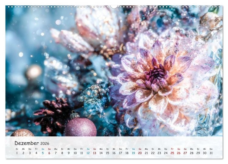 Produktbild: Florale Kompositionen (Wandkalender 2026 DIN A2 quer), CALVENDO Monatskalender