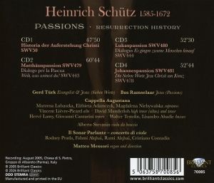 Produktbild: Various: Sch&uuml;tz:Passions,Resurrection History