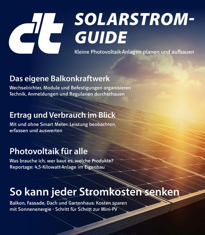 Produktbild: C't Solarstrom-Guide 2023
