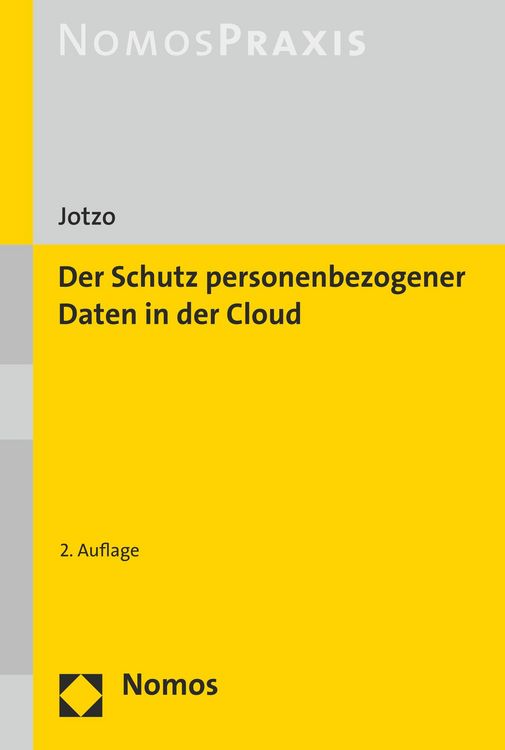 Produktbild: Der Schutz personenbezogener Daten in der Cloud