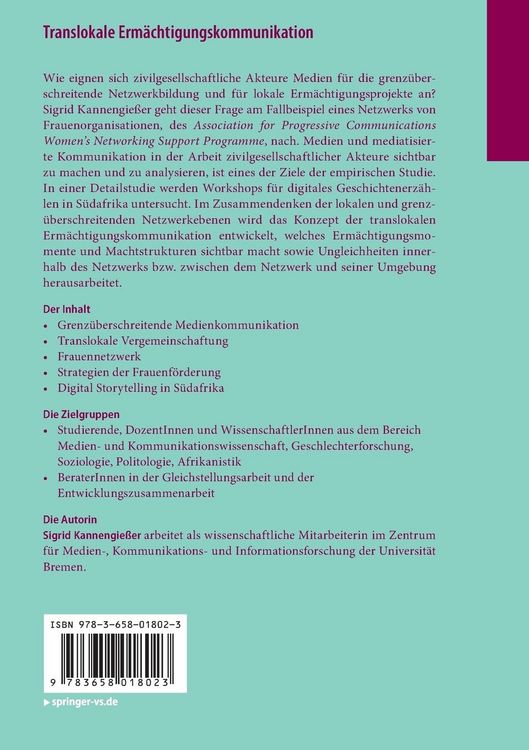 Produktbild: Translokale Erm&auml;chtigungskommunikation