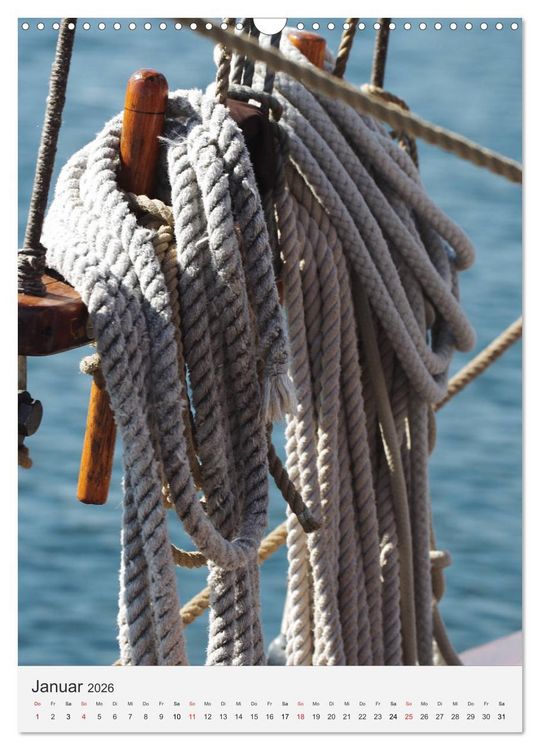 Produktbild: Nostalgische Segler-Details (Wandkalender 2026 DIN A3 hoch), CALVENDO Monatskalender
