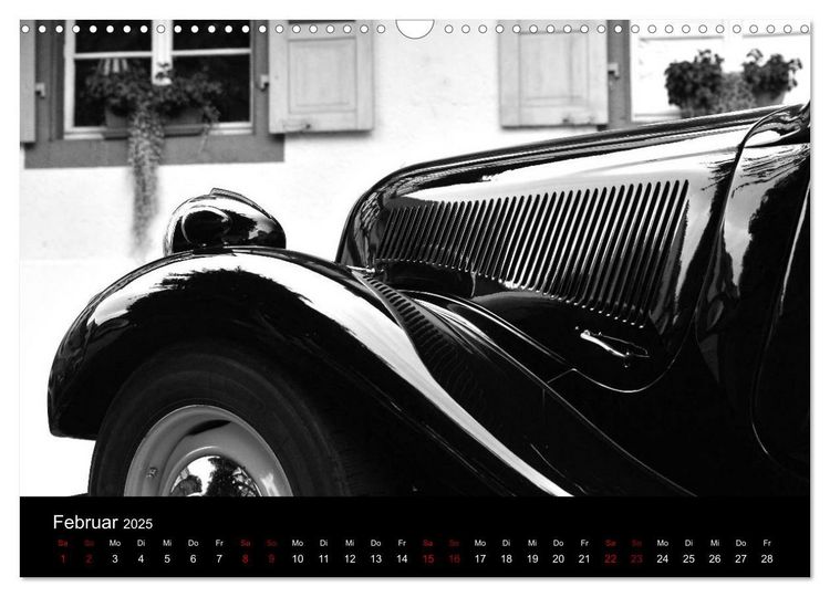Produktbild: Citro&euml;n 11 CV Traction Avant in schwarzweiss (Wandkalender 2025 DIN A3 quer), CALVENDO Monatskalender