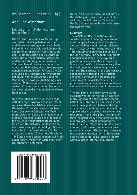 Produktbild: Adel und Wirtschaft