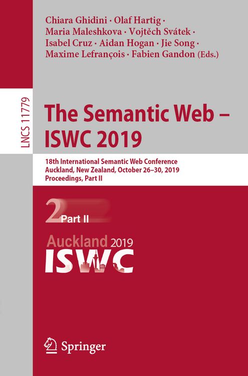 Produktbild: The Semantic Web &ndash; ISWC 2019
