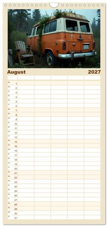 Produktbild: Familienplaner 2027 - Vergessene Legenden mit 5 Spalten (Wandkalender, 21 x 45 cm) CALVENDO