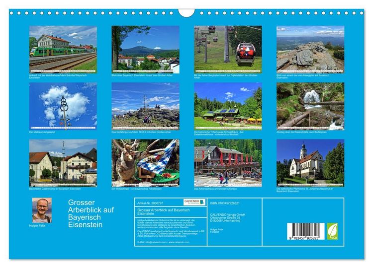 Produktbild: Grosser Arberblick auf Bayerisch Eisenstein (Wandkalender 2026 DIN A3 quer), CALVENDO Monatskalender