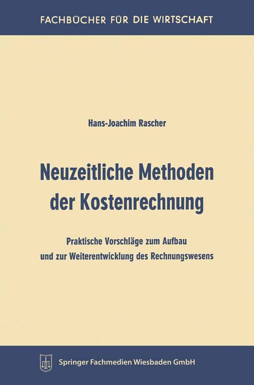 Produktbild: Neuzeitliche Methoden der Kostenrechnung
