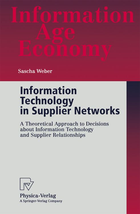 Produktbild: Information Technology in Supplier Networks