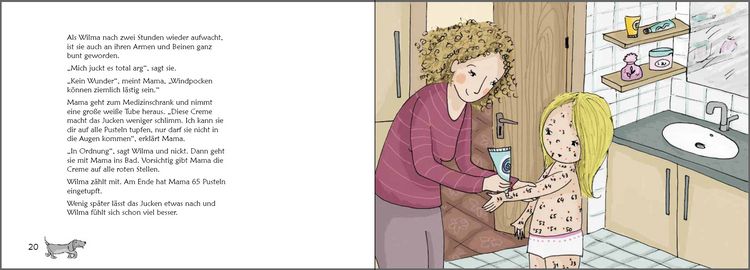 Produktbild: Wilma und die Windpocken - Das Bilder-Erz&auml;hlbuch f&uuml;r Kinder, die Windpocken haben oder mehr dar&uuml;ber wissen wollen
