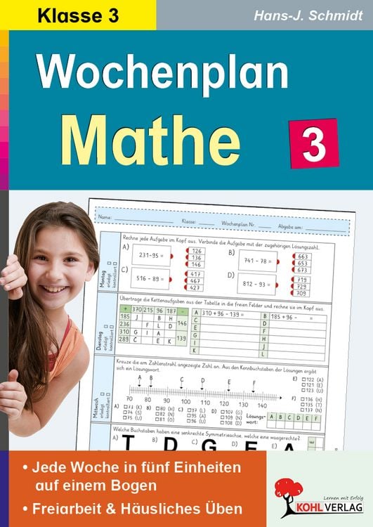 Produktbild: Wochenplan Mathe / Klasse 3