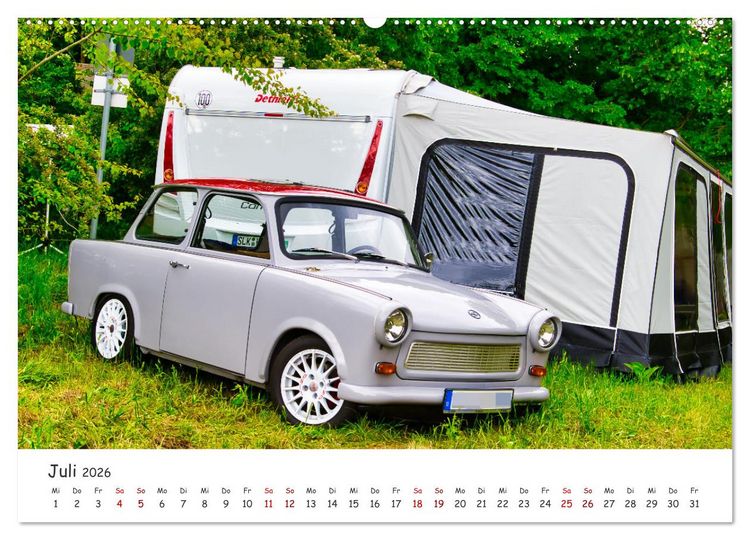 Produktbild: Trabi-Kult (hochwertiger Premium Wandkalender 2026 DIN A2 quer), Kunstdruck in Hochglanz