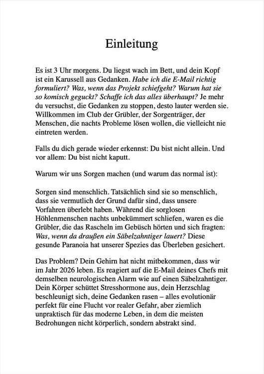Produktbild: Schluss mit den Sorgen
