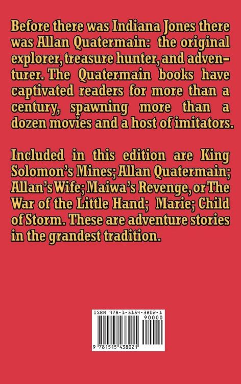 Produktbild: The Treasury of Allan Quatermain Vol I