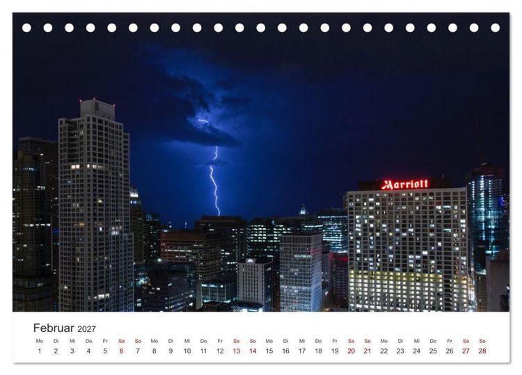 Produktbild: Gewitter - atemberaubende Naturschauspiele (Tischkalender 2027 DIN A5 quer), CALVENDO Monatskalender