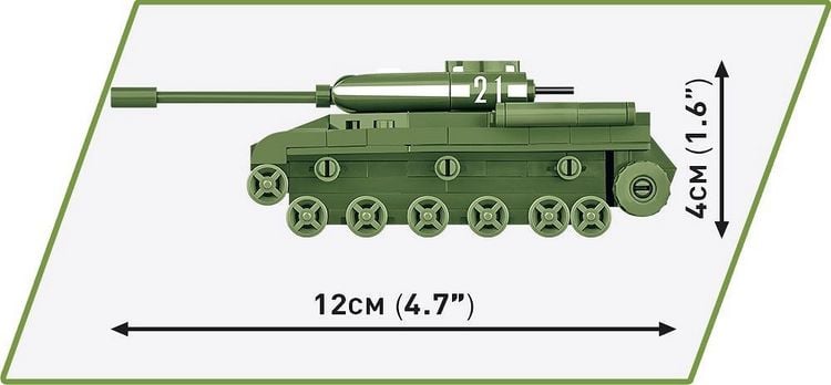 Produktbild: COBI Historical Collection 3098 - IS-2-Panzer, WWII, Ma&szlig;stab 1:72, Bausatz, 130 Klemmbausteine