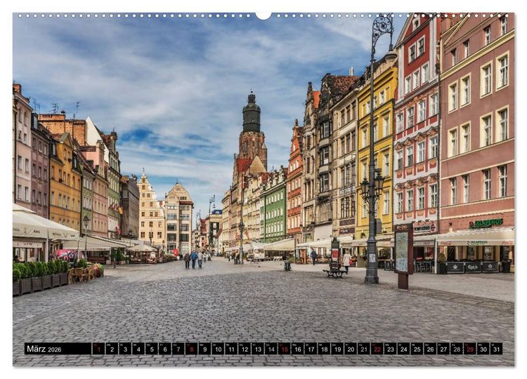 Produktbild: Ein Wochenende in Breslau (Wandkalender 2026 DIN A2 quer), CALVENDO Monatskalender
