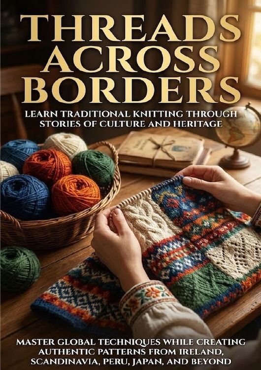 Produktbild: Threads Across Borders: Learn Traditional Knitting Through Stories of Culture and Heritage