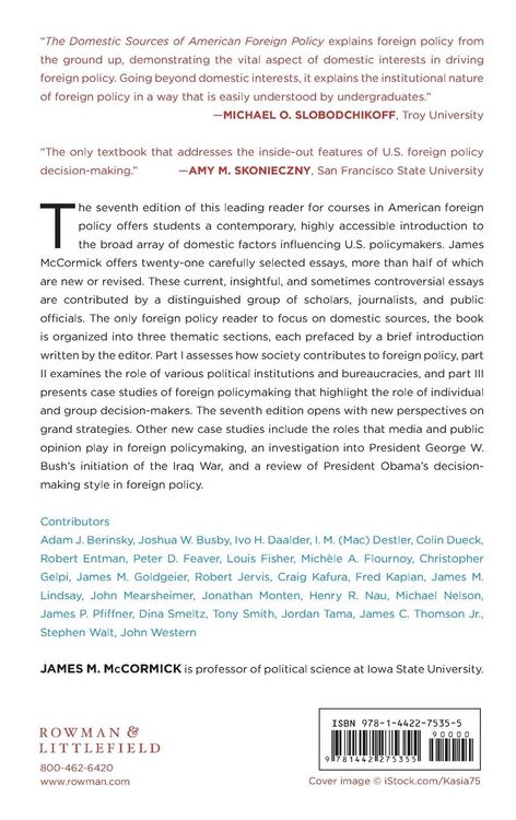 Produktbild: Domestic Sources of American Foreign Policy