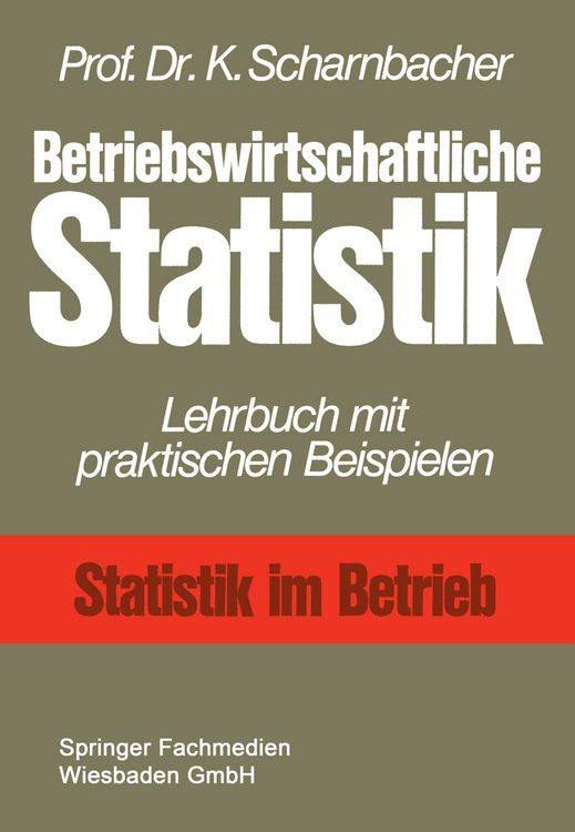 Produktbild: Betriebswirtschaftliche Statistik