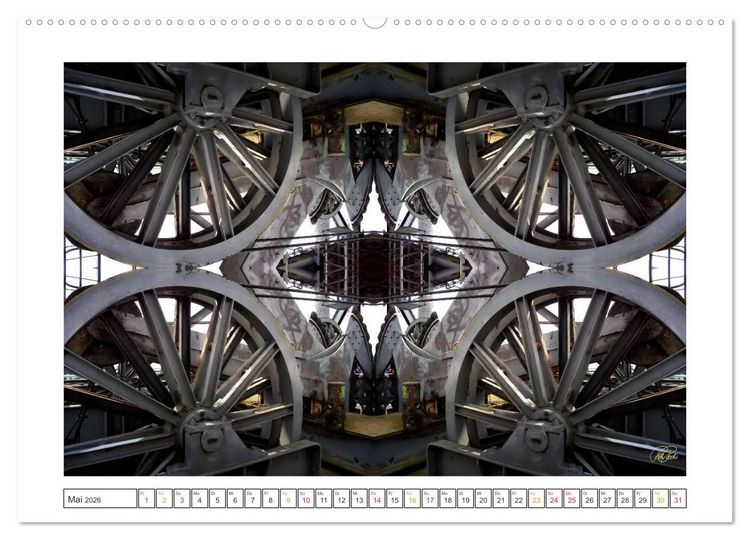 Produktbild: Faszination Spiegelung - Industrie und Technik (hochwertiger Premium Wandkalender 2026 DIN A2 quer), Kunstdruck in Hochglanz
