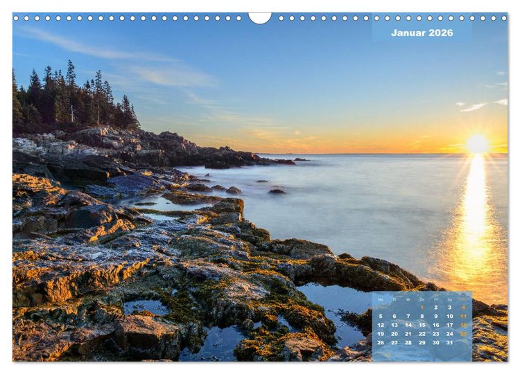 Produktbild: New England - Vielfalt einer Region (Wandkalender 2026 DIN A3 quer), CALVENDO Monatskalender
