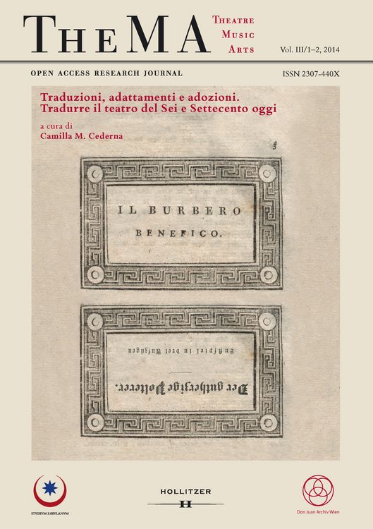 Produktbild: TheMA - Open Access Research Journal for Theatre, Music, Arts