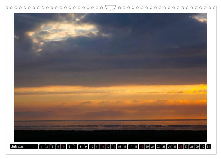 Produktbild: Nordsee & Ostsee (Wandkalender 2026 DIN A3 quer), CALVENDO Monatskalender