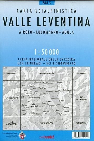 Produktbild: Swisstopo 1 : 50 000 Valle Leventina Ski