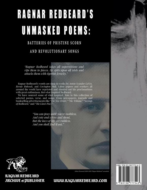 Produktbild: RAGNAR REDBEARD'S UNMASKED POEMS