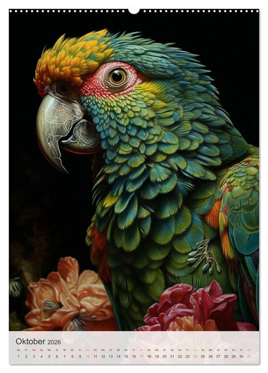 Produktbild: Fantastische Vogelwelt (hochwertiger Premium Wandkalender 2026 DIN A2 hoch), Kunstdruck in Hochglanz