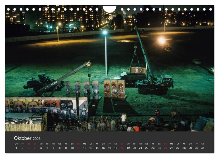 Produktbild: Berlin - der Fall der Mauer (Wandkalender 2026 DIN A4 quer), CALVENDO Monatskalender