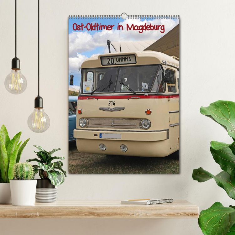Produktbild: Ost-Oldtimer in Magdeburg (Wandkalender 2026 DIN A2 hoch), CALVENDO Monatskalender