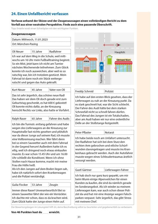 Produktbild: &Uuml;bungsheft mit Tests in Deutsch - Aufsatz Gymnasium 5. Klasse