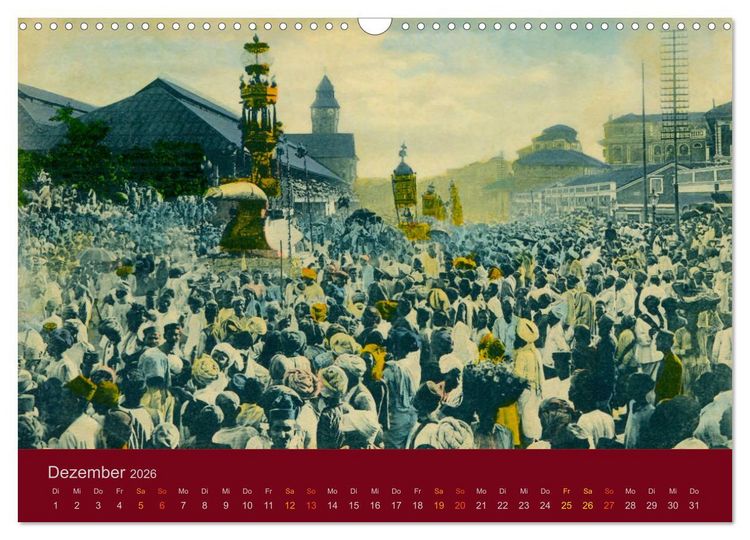 Produktbild: Altes Indien um 1900 (Wandkalender 2026 DIN A3 quer), CALVENDO Monatskalender