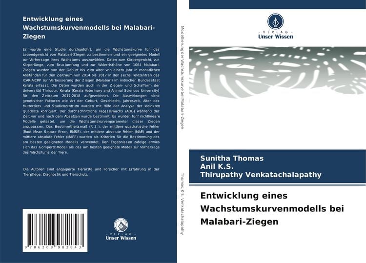 Produktbild: Entwicklung eines Wachstumskurvenmodells bei Malabari-Ziegen