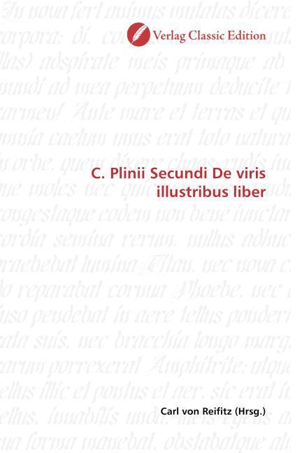 Produktbild: C. Plinii Secundi De viris illustribus liber