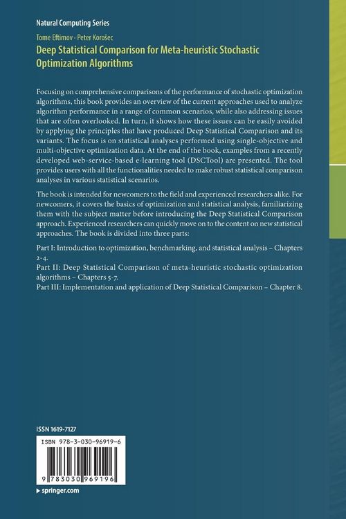 Produktbild: Deep Statistical Comparison for Meta-heuristic Stochastic Optimization Algorithms