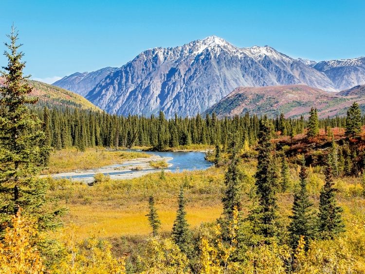 Produktbild: CALVENDO Puzzle Herbst in der Alaska Range | 1000 Teile Lege-Gr&ouml;&szlig;e 64x48cm Foto-Puzzle f&uuml;r gl&uuml;ckliche Stunden