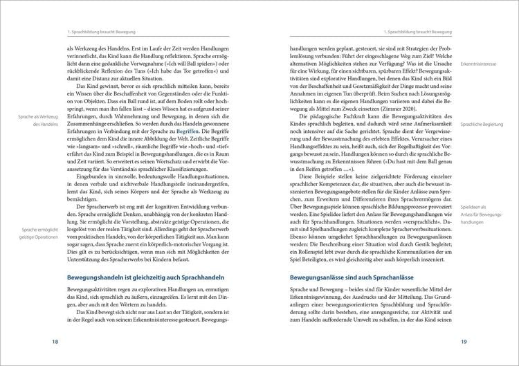 Produktbild: Handbuch Sprache und Bewegung