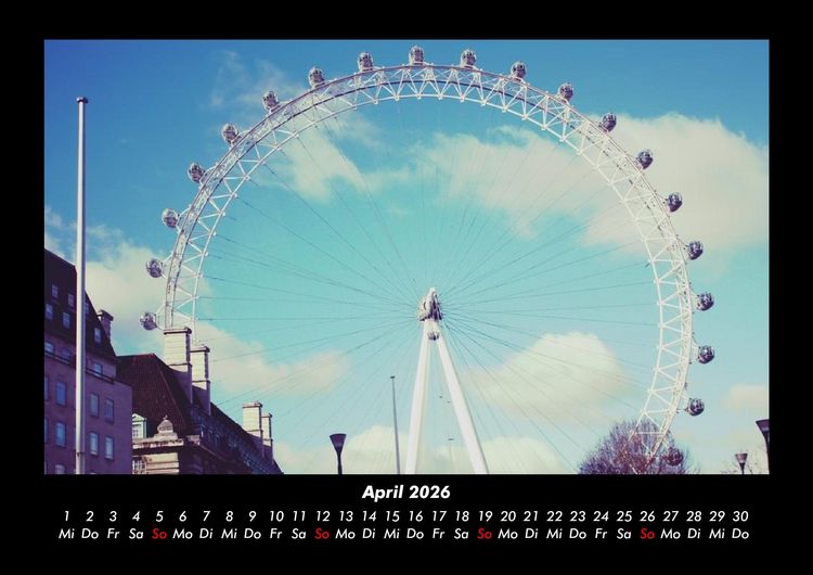 Produktbild: London 2026 Fotokalender DIN A3