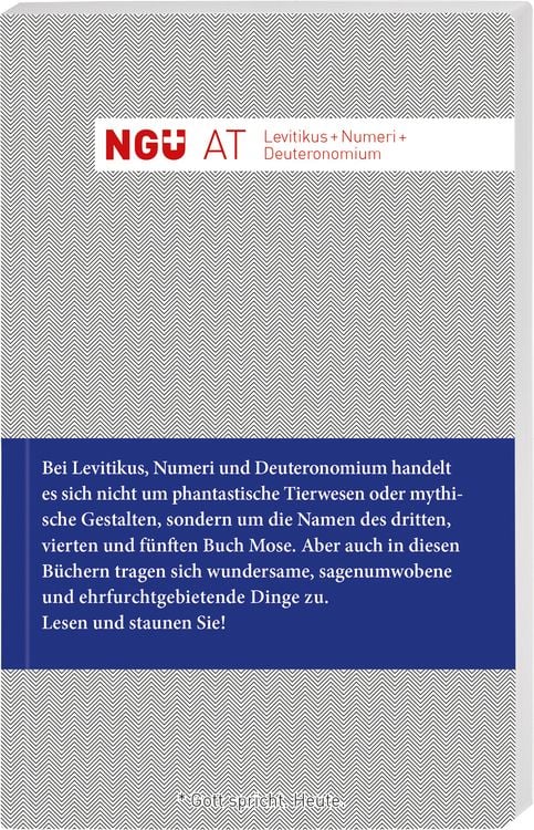 Produktbild: NG&Uuml; AT: Levitikus + Numeri + Deuteronomium