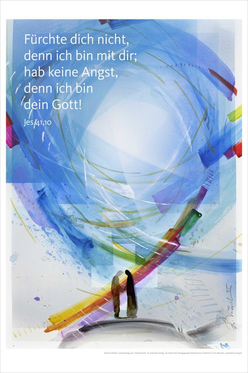 Produktbild: Jahreslosung Eberhard M&uuml;nch 2027, Kunstdruck 40 x 60 cm