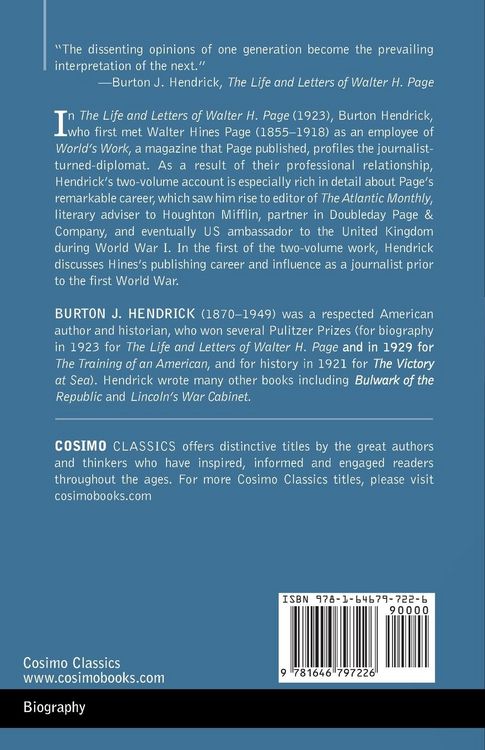 Produktbild: The Life and Letters of Walter H. Page
